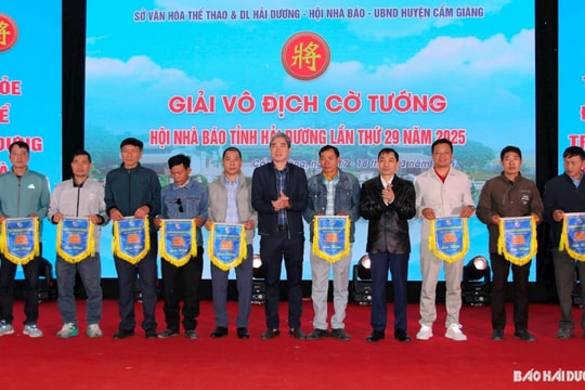 Hải Dương: Khai mạc giải vô địch cờ tướng với 50 kỳ thủ tham dự