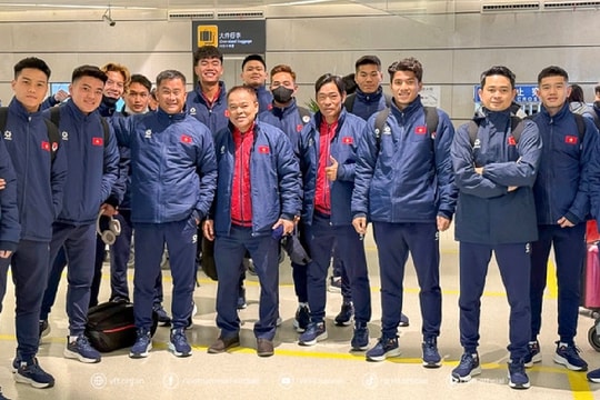 U22 Việt Nam đã đến Trung Quốc, sẵn sàng đối đầu U22 Hàn Quốc