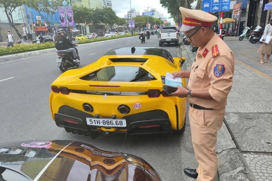 Dàn siêu xe vượt đèn đỏ ở Đà Nẵng: Phạt 167 triệu đồng, tạm giữ 11 giấy phép lái xe