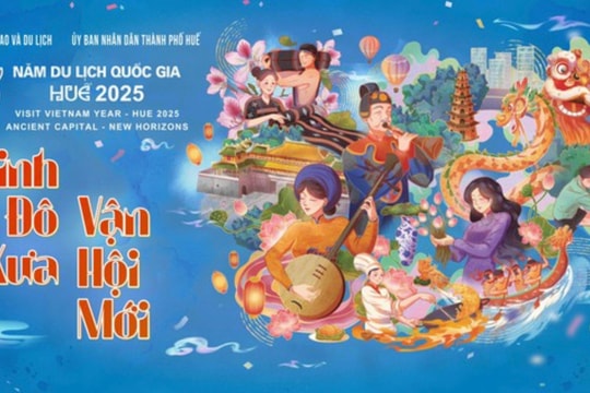 Poster chính thức của Năm Du lịch quốc gia - Huế năm 2025 có gì mới?