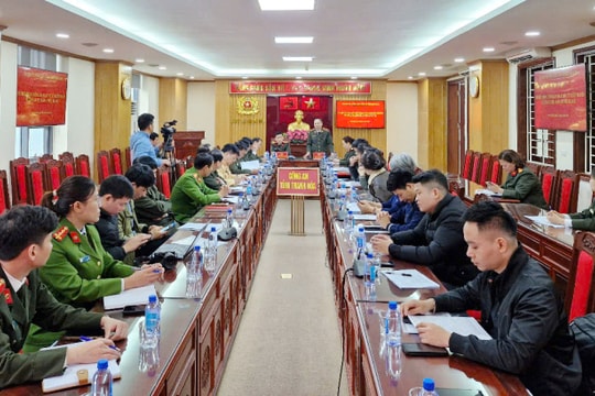 Phóng viên các cơ quan báo chí đi thực tế tại các đơn vị Công an trên địa bàn Thanh Hoá