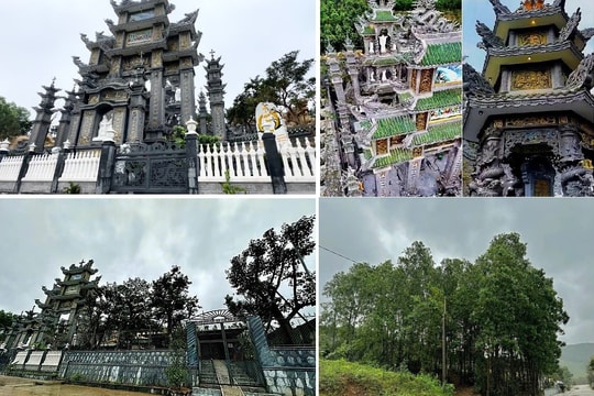 Hà Tĩnh: Công trình tâm linh khủng kèm nhà ở có dấu hiệu xây dựng trái phép trên đất rừng?