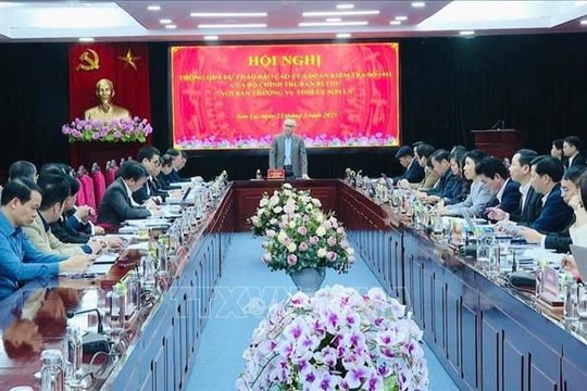 Thông qua dự thảo báo cáo kiểm tra đối với Ban Thường vụ Tỉnh ủy Sơn La