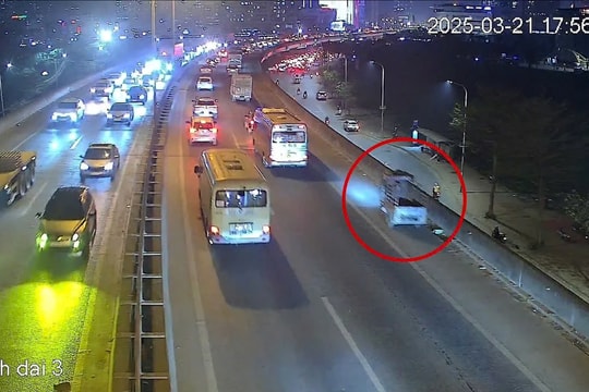 Hà Nội: Thu giữ xe ba bánh đi lên vành đai 3 trên cao giờ cao điểm