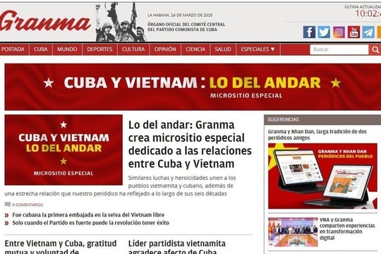 Báo Granma ra mắt chuyên trang đặc biệt kỷ niệm 65 năm thiết lập quan hệ ngoại giao Việt Nam-Cuba