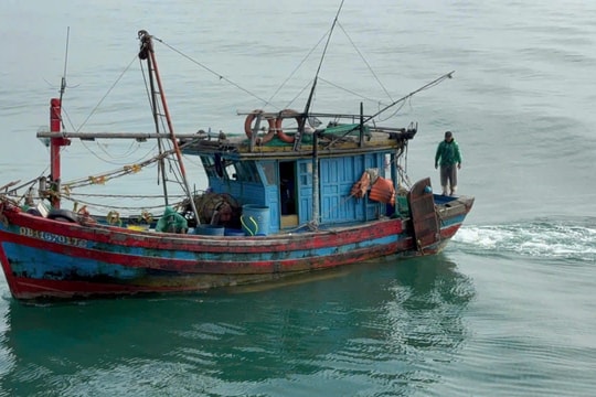 Bộ đội Biên phòng tỉnh Quảng Trị: Bắt 2  tàu cá khai thác không đúng tuyến quy định