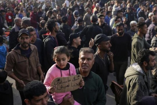 Hàng trăm người Palestine biểu tình chống Hamas ở Gaza