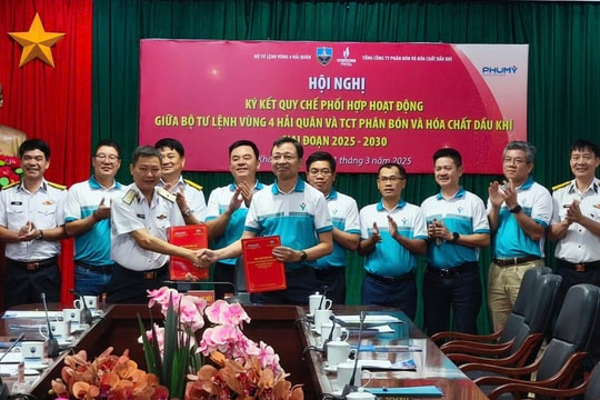 PVFCCo – Phú Mỹ và Vùng 4 Hải quân ký kết quy chế hoạt động giai đoạn 2025 – 2030