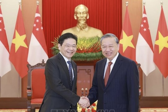 Tổng Bí thư Tô Lâm tiếp Thủ tướng Cộng hòa Singapore
