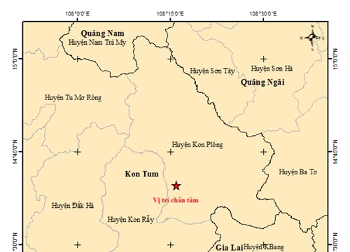Kon Tum xảy ra động đất 3.0 độ trước trận động đất hơn 7 độ ở Myanmar