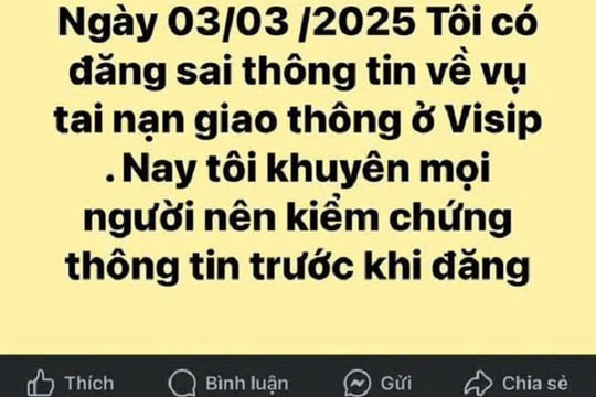 Nghệ An: Đăng tin giả mạo đại biểu Quốc hội bị xử phạt 7,5 triệu đồng
