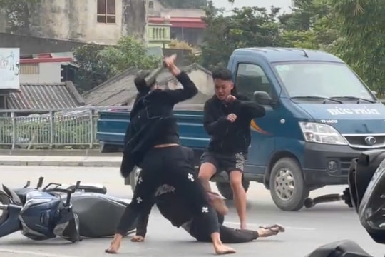 Thanh Hoá: Nhóm thanh niên chém nhau trên đường là do mâu thuẫn cá nhân