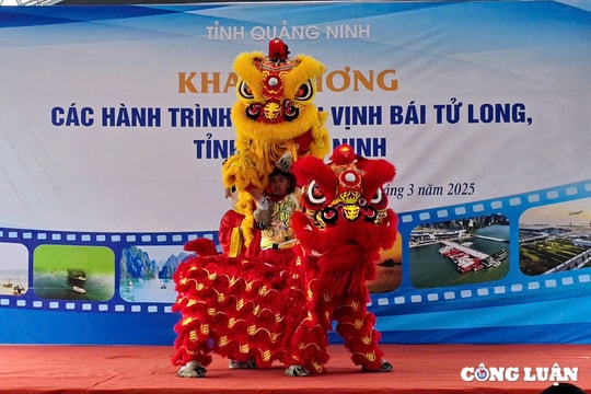 Quảng Ninh: Chính thức khai trương 7 hành trình tham quan du lịch vịnh Bái Tử Long