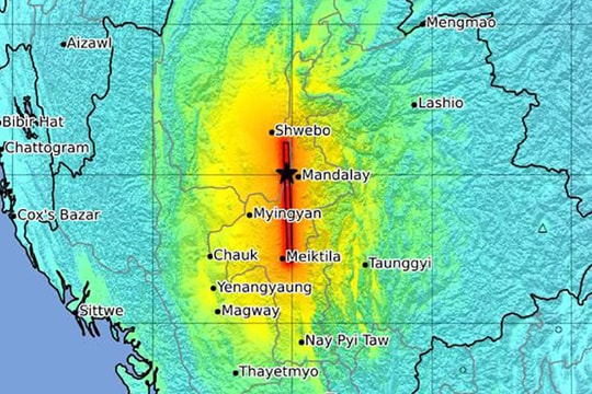 Tại sao trận động đất ở Myanmar lại mạnh và rộng lớn đến vậy?