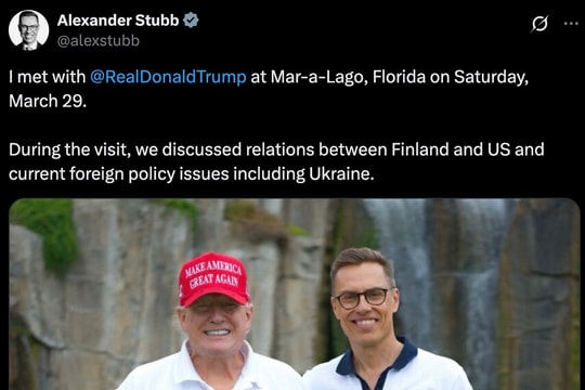 Tổng thống Phần Lan bất ngờ thăm Mỹ, tăng cường quan hệ với ông Trump