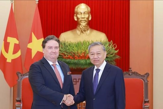 Tổng Bí thư Tô Lâm tiếp Đại sứ Hoa Kỳ Marc Knapper