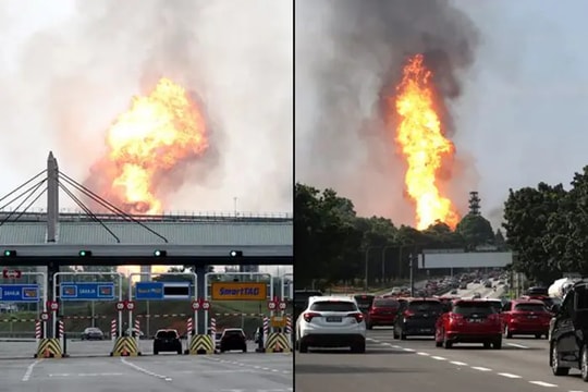 Cháy lớn tại đường ống khí đốt Malaysia, 63 người nhập viện