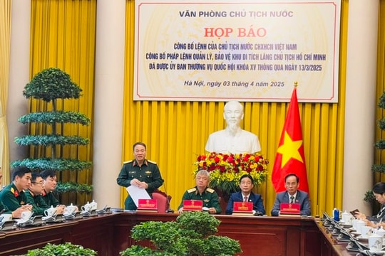 Công bố Lệnh của Chủ tịch nước về Pháp lệnh Quản lý, bảo vệ Khu di tích Lăng Chủ tịch Hồ Chí Minh