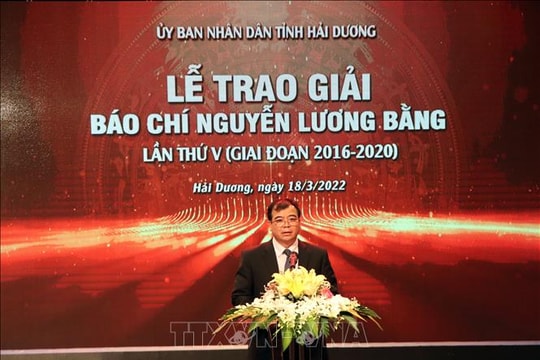 Hải Dương: Phát động Giải thưởng Báo chí Nguyễn Lương Bằng lần thứ VI