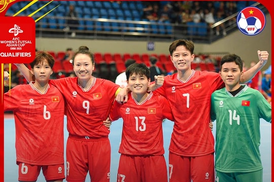Đội tuyển futsal nữ Việt Nam tiếp tục giữ vị trí thứ 4 trên bảng xếp hạng châu Á