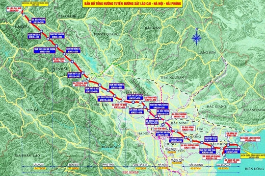 Họp công khai toàn bộ hướng tuyến đường sắt Lào Cai - Hà Nội - Hải Phòng với người dân