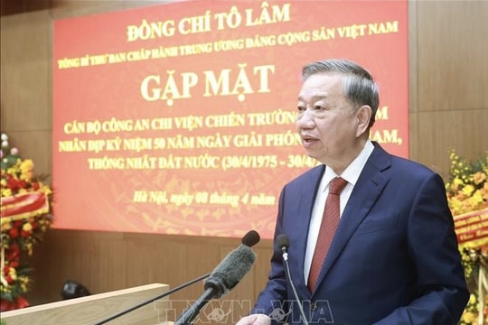 Tổng Bí thư Tô Lâm gặp mặt cán bộ Công an chi viện chiến trường miền Nam