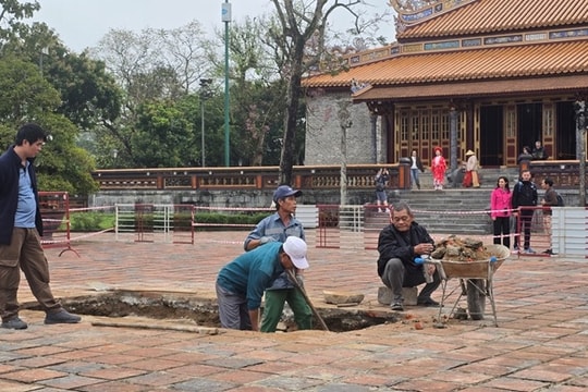 Huế hoàn tất khai quật khảo cổ di tích Đại Cung Môn
