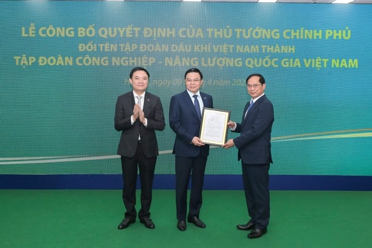 Tập đoàn Dầu khí Việt Nam chuyển đổi thành Tập đoàn Công nghiệp - Năng lượng Quốc gia Việt Nam