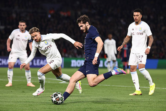 Ngược dòng thắng Aston Villa, PSG rộng cửa vào bán kết Champions League