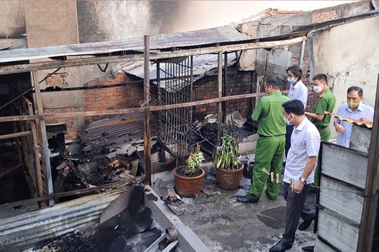Khẩn trương điều tra nguyên nhân vụ cháy làm chết 4 người tại Tiền Giang