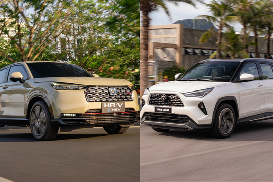 So sánh trang bị, công nghệ Honda HR-V e:HEV RS với Toyota Yaris Cross HEV