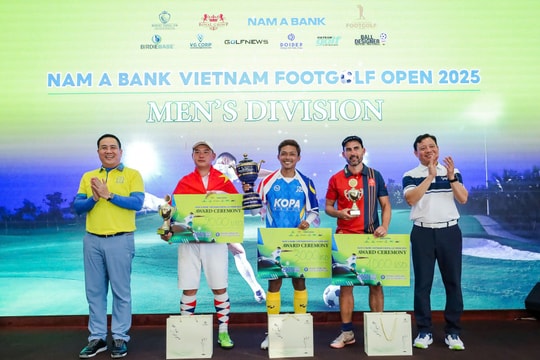 Kịch tính đến phút cuối: Nam A Bank Vietnam Footgolf Open 2025 tìm ra nhà vô địch