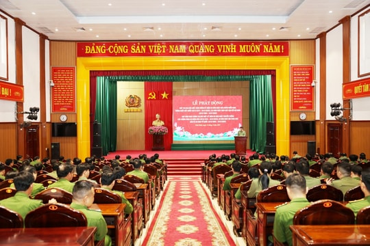 Công an tỉnh Ninh Bình phát động đợt thi đua đặc biệt nhân kỷ niệm các ngày lễ lớn
