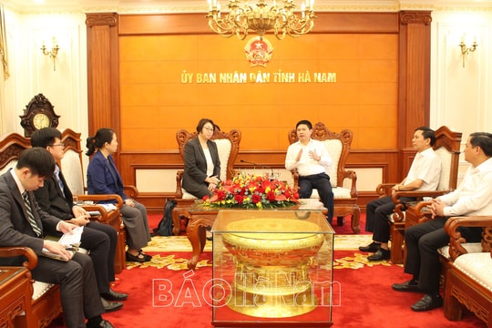 Tân Tổng Giám đốc Honda Việt Nam làm việc với lãnh đạo tỉnh Hà Nam