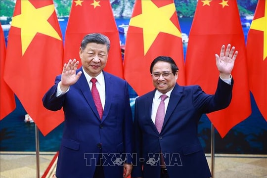 Thủ tướng Phạm Minh Chính hội kiến Tổng Bí thư, Chủ tịch nước Trung Quốc Tập Cận Bình