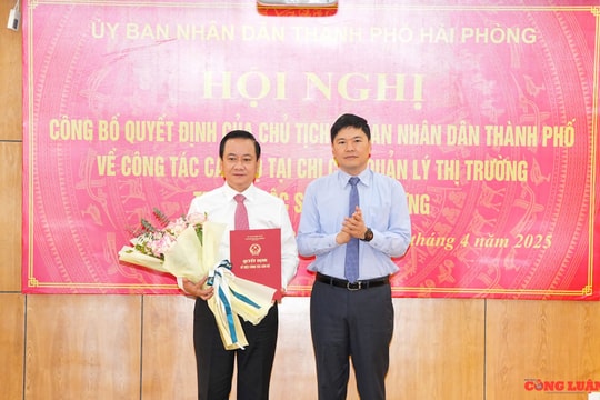 Hải Phòng: Giám đốc Sở Công Thương kiêm giữ chức vụ Chi cục Trưởng Chi cục Quản lý thị trường