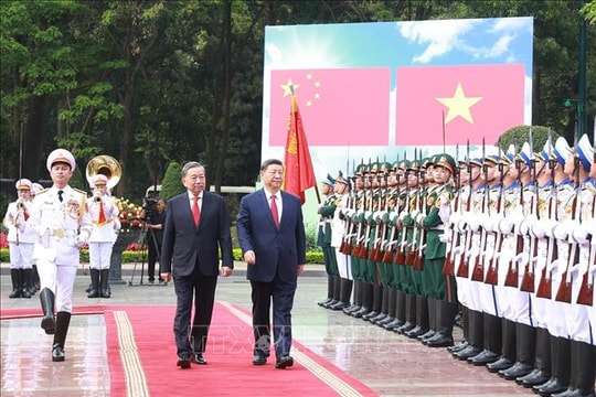 Tổng Bí thư Tô Lâm chủ trì Lễ đón Tổng Bí thư, Chủ tịch nước Trung Quốc Tập Cận Bình