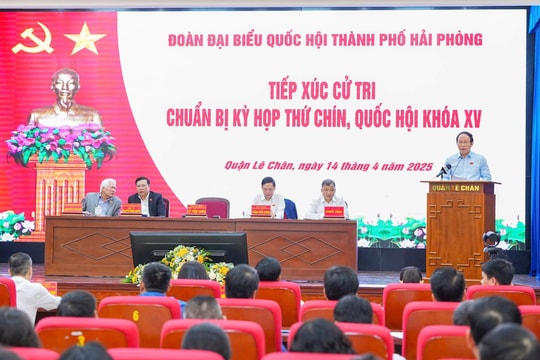 Cử tri Hải Phòng đồng tình chủ trương sáp nhập đơn vị hành chính cấp tỉnh, bỏ cấp huyện, sắp xếp lại cấp xã - phường.