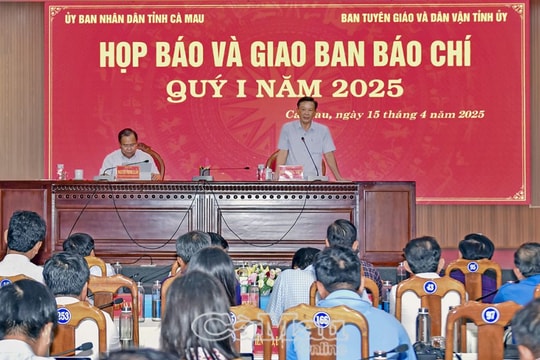 UBND tỉnh Cà Mau đề nghị báo chí hiến kế 5 nhóm vấn đề phát triển kinh tế - xã hội