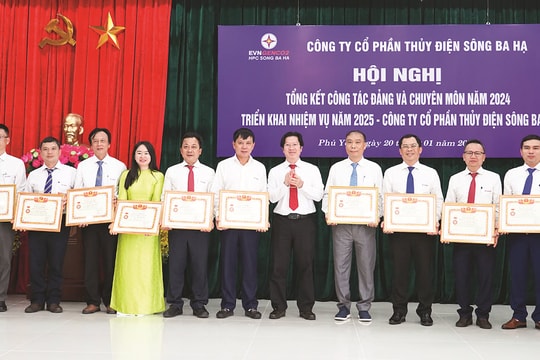 Đảng bộ Thủy điện Sông Ba Hạ xây dựng tổ chức Đảng vững mạnh, nâng cao chất lượng đảng viên