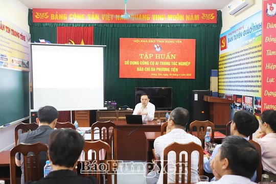 Hội Nhà báo Hưng Yên nâng cao năng lực số cho nhà báo