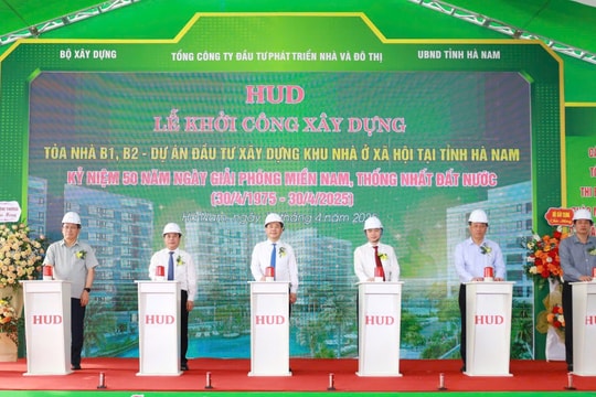 Hà Nam: Khởi công xây dựng Dự án Khu nhà ở xã hội 282 căn hộ ở Duy Tiên