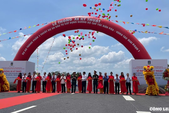 Thông xe kỹ thuật dự án thành phần 3 cao tốc Biên Hòa - Vũng Tàu