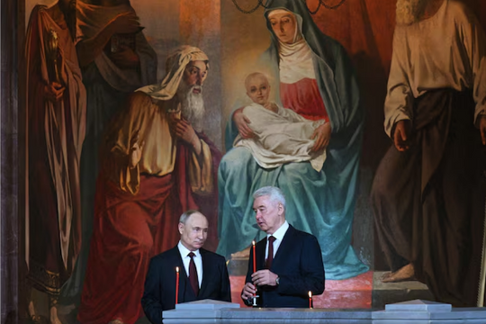 Ông Putin tham dự Lễ Phục sinh sau tuyên bố ngừng bắn ở Ukraine