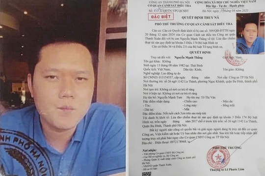 Truy nã đối tượng nhận tiền xin học vào trường thuộc ngành Công an rồi bỏ trốn