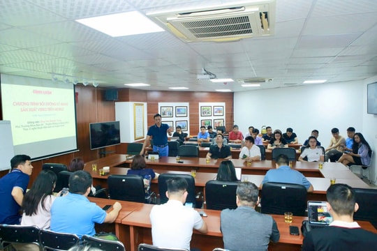 Báo Nhà báo và Công luận tổ chức bồi dưỡng nghiệp vụ sản xuất video trên mobile