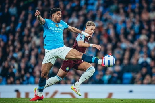Matheus Nunes rực sáng, Man City thắng nghẹt thở Aston Villa