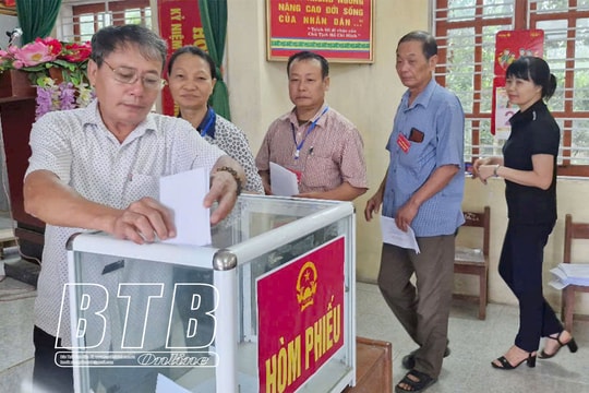 97,73% cử tri Thái Bình nhất trí với chủ trương hợp nhất tỉnh Hưng Yên và tỉnh Thái Bình