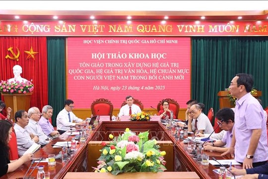 Làm rõ vai trò của tôn giáo trong xây dựng hệ giá trị quốc gia, chuẩn mực con người Việt Nam