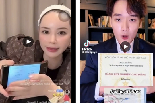 TP HCM: Xác minh nghi vấn dùng bằng giả quảng cáo làm đẹp của tài khoản Tiktok Yuki